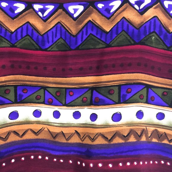 Vintage RENAISSANCE SPORTSWEAR Abstract Blouse - Picture 5 of 8